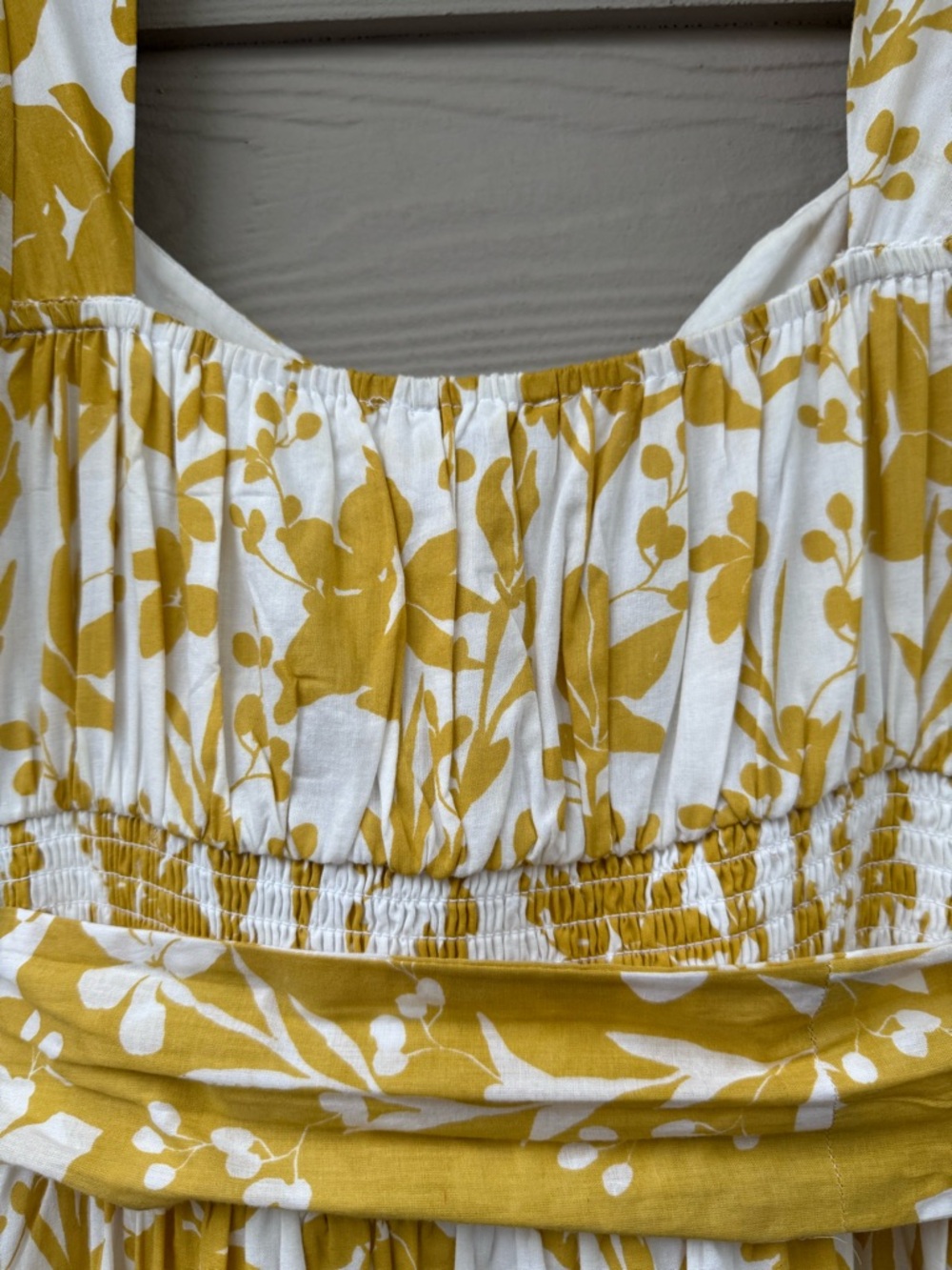 Cleobella Fresia Midi Dress Floral Lemon Yellow - Picture 12 of 12